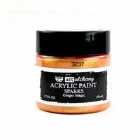 Prima - Finnabair Collection - Art Alchemy - Sparks Acrylic Paint - Ginger Magic