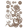 Prima - Finnabair - Decorative Chipboard - Steampunk Flowers