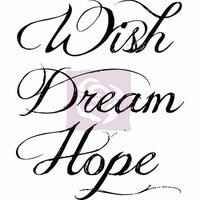 Prima - Wishes and Dreams Collection - Cling Mounted Rubber Stamps - Two