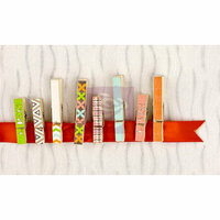 Prima - Pocket Book Pad Collection - Canvas Covered Wood Clips