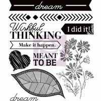 Prima - Wishful Thinking Collection - Cling Mounted Rubber Stamps - Two