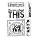 Prima - Leeza Gibbons - All About Me Collection - Cling Mounted Rubber Stamps