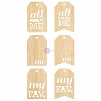 Prima - Leeza Gibbons - All About Me Collection - Wood Tags