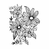 Prima - Christine Aldolph - Cling Mounted Stamps - Daisy May