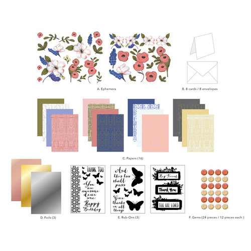 Prima - Foil Card Kit - Flora Bella