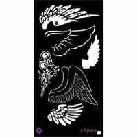 Prima - Bloom Collection - 6 x 12 Stencil - Wings