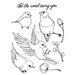Prima - Bloom Collection - Cling Mounted Stamps - Birds