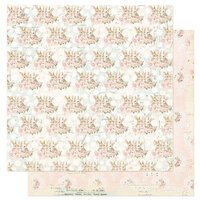 Prima - Sweet Spring Collection - 12 x 12 Double Sided Paper - Bunny Hugs