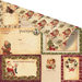Prima - A Victorian Christmas Collection - 12 x 12 Double Sided Paper with Gold Foil Accents - Le Jour de Noel
