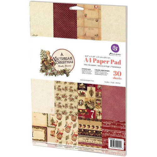 Prima - A Victorian Christmas Collection - A4 Paper Pad