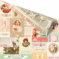 Prima - Sweet Peppermint Collection - Christmas - 12 x 12 Double Sided Paper - Countdown to Christmas