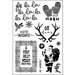 Prima - Sweet Peppermint Collection - Christmas - Cling Mounted Stamps - Fa La La