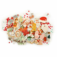 Prima - Sweet Peppermint Collection - Christmas - Chipboard Stickers and More