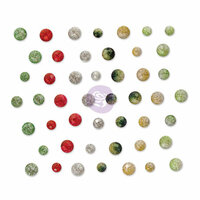 Prima - Sweet Peppermint Collection - Christmas - Say It In Crystals - Self Adhesive Jewels