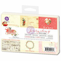 Prima - Sweet Peppermint Collection - Christmas - 4 x 6 Journaling Cards
