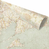 Prima - St. Tropez Collection - 12 x 12 Double Sided Paper - French Sands with Foil Accents