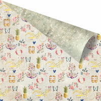 Prima - St. Tropez Collection - 12 x 12 Double Sided Paper - Plage de la Bouillabaise with Foil Accents