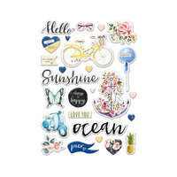 Prima - St. Tropez Collection - Puffy Stickers