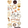 Prima - Amber Moon Collection - Chipboard Stickers and More with Foil Accents