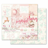Prima - Santa Baby Collection - Christmas - 12 x 12 Double Sided Paper - Pretty Little Christmas