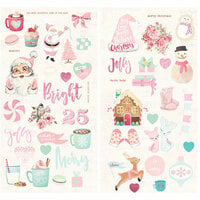 Prima - Santa Baby Collection - Christmas - Chipboard Stickers