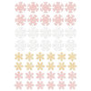 Prima - Santa Baby Collection - Christmas - Glitter Stickers - Snowflakes
