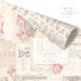 Prima - Love Story Collection - 12 x 12 Double Sided Paper - Memories Left in Notes with Foil Accents