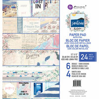 Prima - Santorini Collection - 12 x 12 Paper Pad with Foil Accents