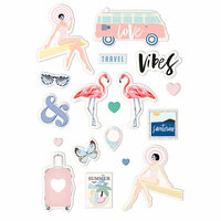 Prima - Santorini Collection - Puffy Stickers