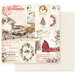 Prima - Christmas in the Country Collection - 12 x 12 Double Sided Paper - Christmas Joy with Foil Accents