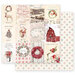 Prima - Christmas in the Country Collection - 12 x 12 Double Sided Paper - Spreading Christmas Magic with Foil Accents