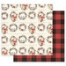 Prima - Christmas in the Country Collection - 12 x 12 Double Sided Paper - Most Wonderful Time of the Year with Foil Accents