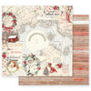 Prima - Christmas in the Country Collection - 12 x 12 Double Sided Paper - Northern Regions with Foil Accents