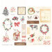 Prima - Christmas in the Country Collection - Chipboard Stickers with Foil Accents