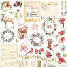 Prima - Christmas in the Country Collection - Ephemera with Foil Accents - 42 Pieces