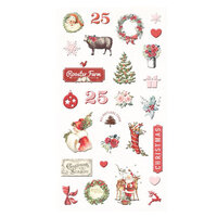 Prima - Christmas in the Country Collection - Puffy Stickers