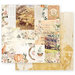 Prima - Autumn Sunset Collection - 12 x 12 Double Sided Paper - Autumn Morning with Foil Accents