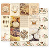 Prima - Autumn Sunset Collection - 12 x 12 Double Sided Paper - Pumpkins And You with Foil Accents