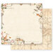 Prima - Autumn Sunset Collection - 12 x 12 Double Sided Paper - Falling Leaves with Foil Accents
