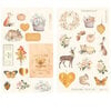 Prima - Autumn Sunset Collection - Chipboard Pieces with Foil Accents