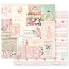 Prima - Dulce Collection - 12 x 12 Double Sided Paper - Divina with Foil Accents