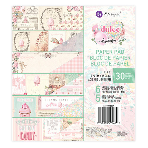 Prima - Dulce Collection - 6 x 6 Paper Pad