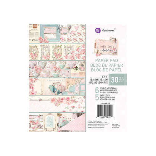 Prima - With Love Collection - 6 x 6 Paper Pad