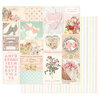 Prima - Magic Love Collection - 12 x 12 Double Sided Paper - All My Heart All For You