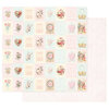 Prima - Magic Love Collection - 12 x 12 Double Sided Paper - Love Stamps