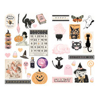 Prima - Thirty-One Collection - Chipboard Stickers with Foil Accents