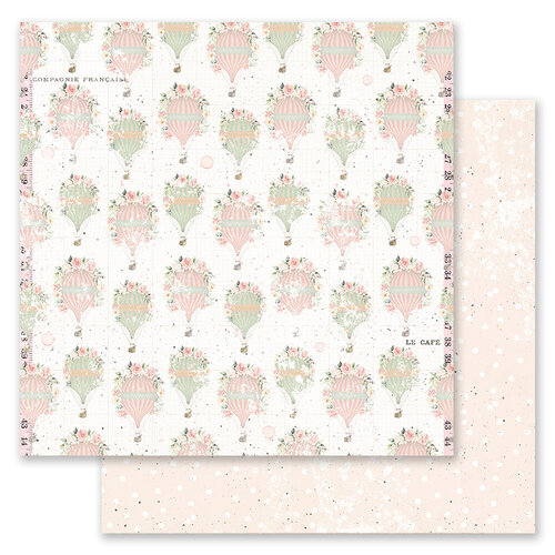 Prima - Peach Tea Collection - 12 x 12 Double Sided Paper - Let's Fly Together