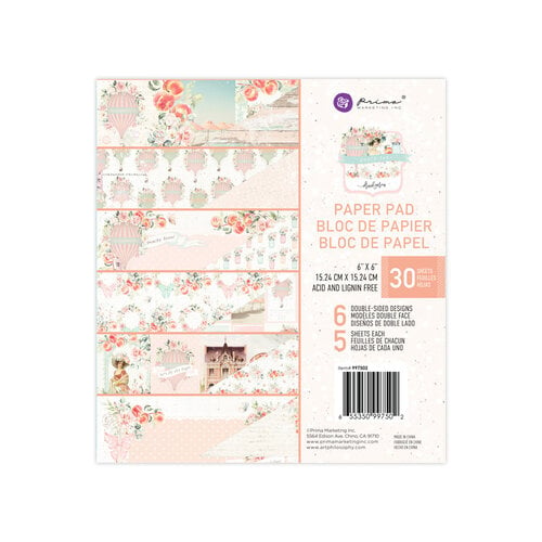 Prima - Peach Tea Collection - 6 x 6 Paper Pad