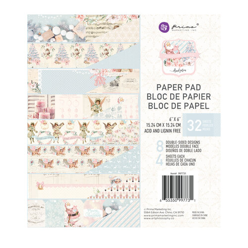 Prima - Christmas Sparkle Collection - 6 x 6 Paper Pad