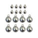 Prima - Christmas Sparkle Collection - Metal Embellishments - Bell Charms